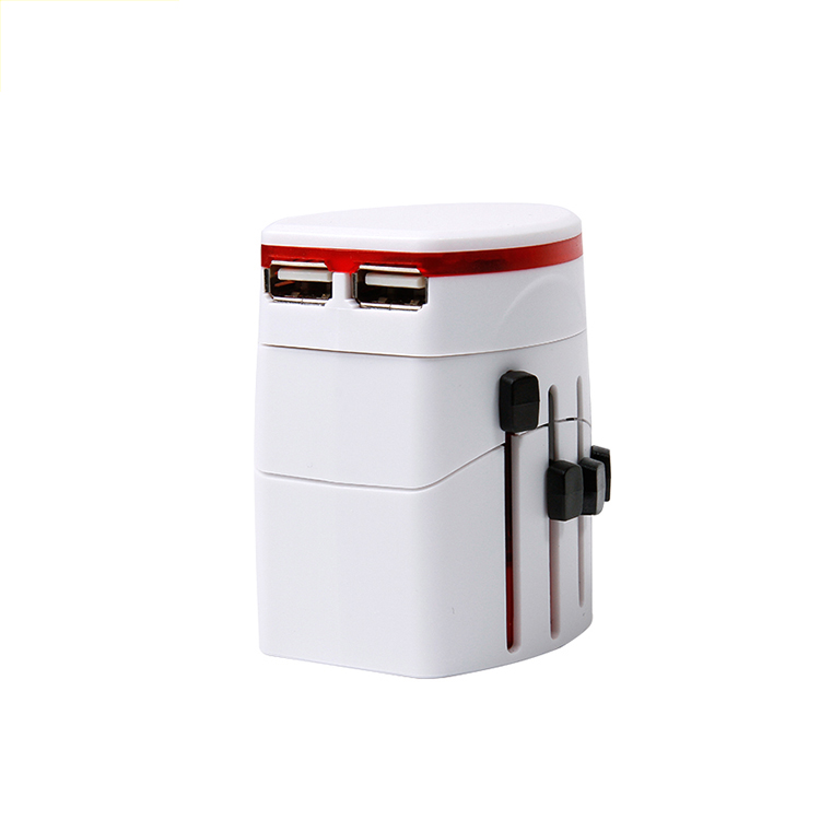 多合一国际通用世界插头旅行适配器带 USB-7