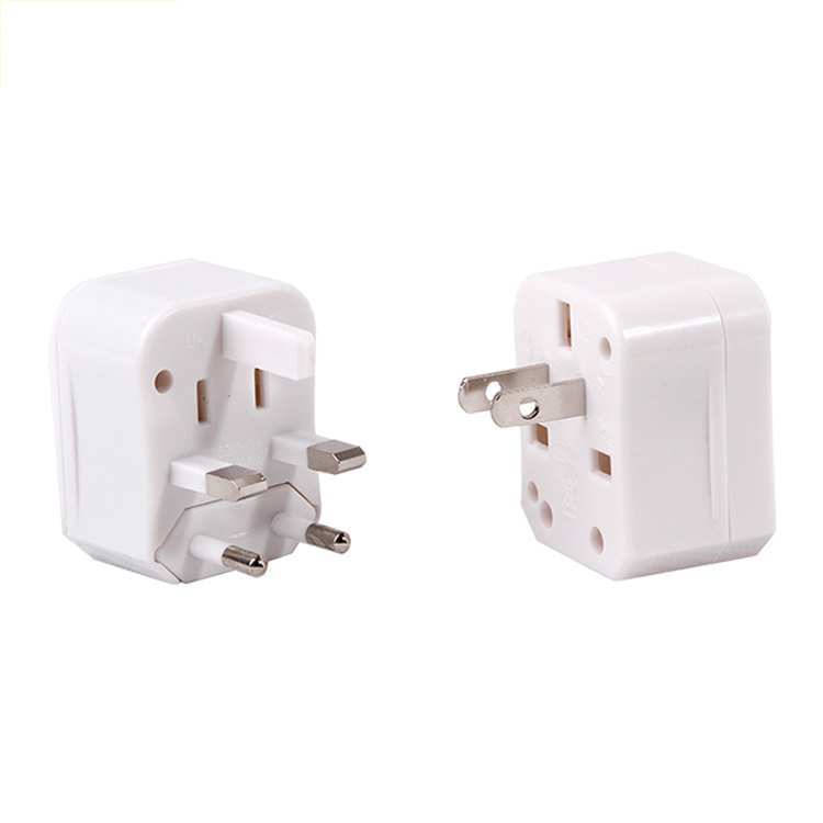 Travelsky 2 flat pins adapter plug 13605-4 世界旅行电源插头适配器 13689-8