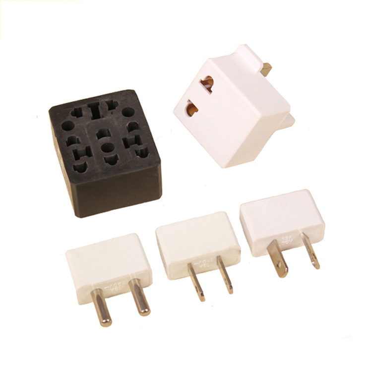 Travelsky 2 flat pins adapter plug 13605-4 电气多插座插头国际通用旅行适配器-8