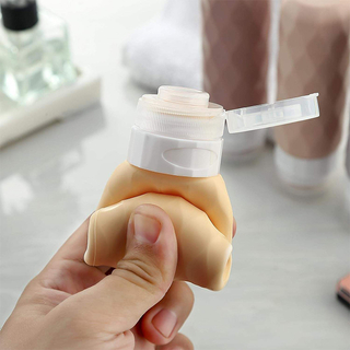 防漏挤压硅胶管,适用于洗发水、护发素、乳液、肥皂,带标签