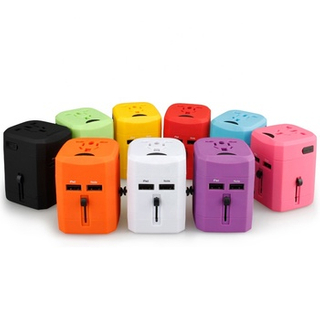 Travelsky 热销 4.5A 输出世界英国欧盟美国澳大利亚通用旅行 4 USB 充电器适配器